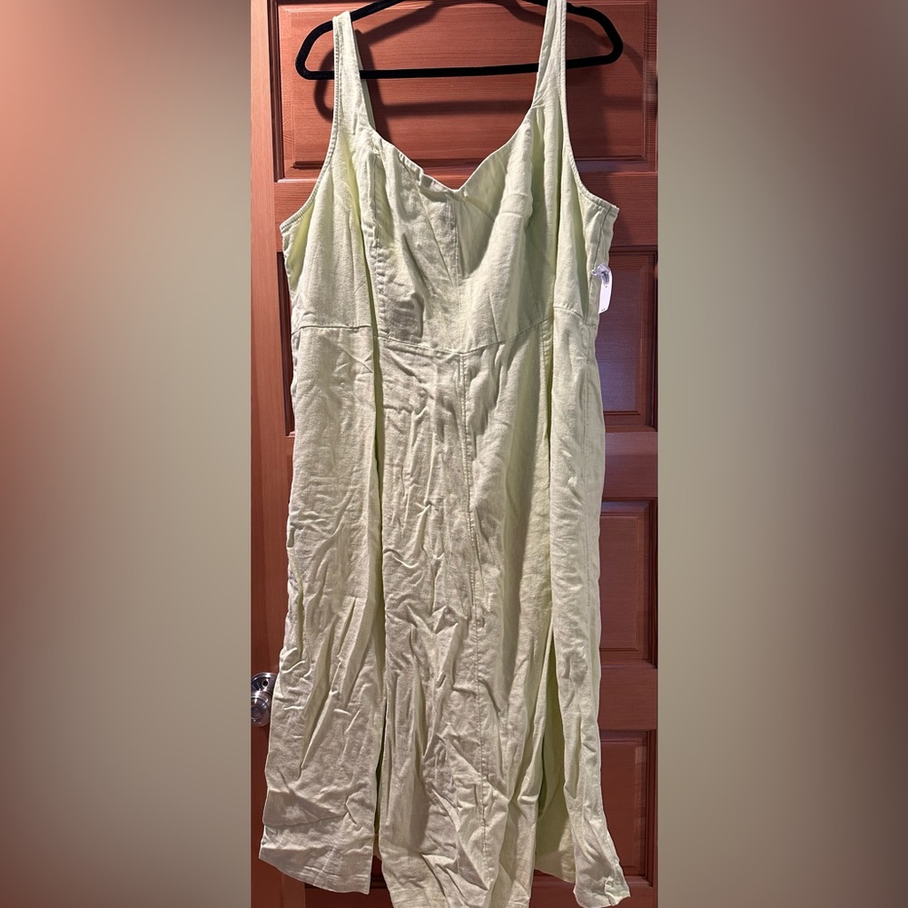 Old Navy Bright Green Sleeveless Dress